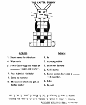 easy crossword puzzle for kids