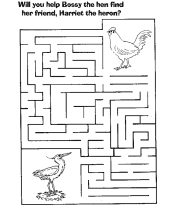 bird maze worksheet