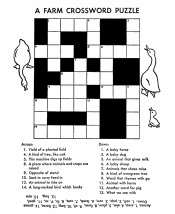easy crossword puzzles for kid