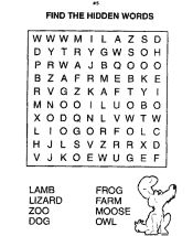 word search puzzle worksheets